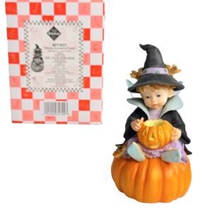 Witchy Wonderful Fairie My Little Kitchen Fairies Light Up Pumpkin Halloween Box